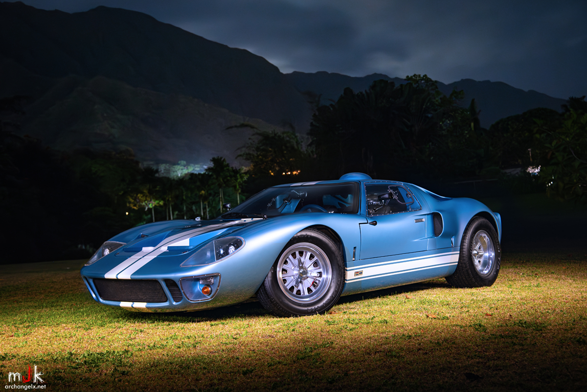 Automotive Photography by Michael Kitchens - Blue Ford GT